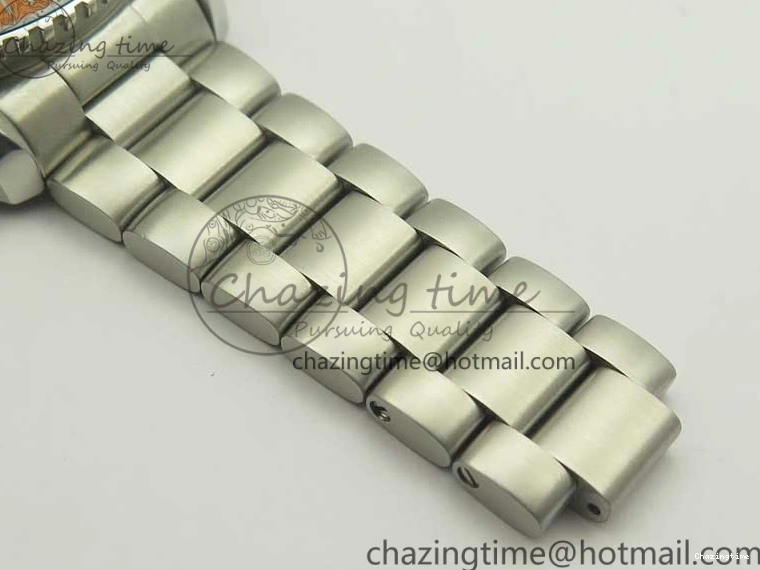 0420 Planet Ocean 43.5mm SS VSF 1:1 Best Edition Black Orange Bezel Black Dial on SS Bracelet A8900 Super Clone Breathable 8003